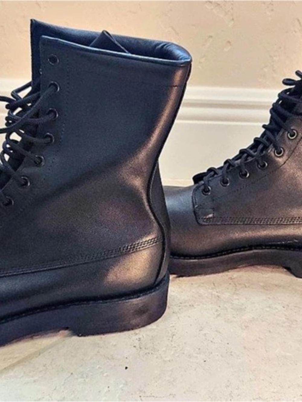 Black Leather Boot
